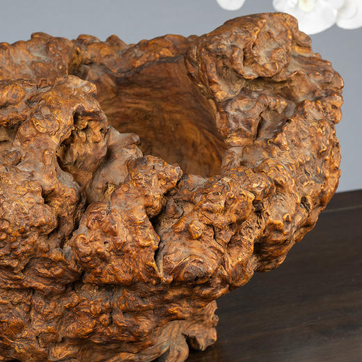 清 瘿木树瘤聚宝盆 商品图2