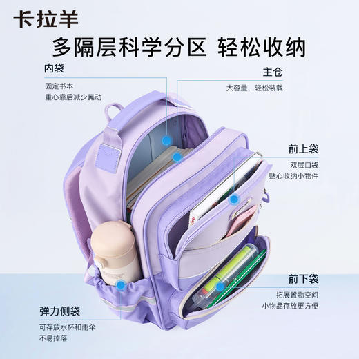 小学生5维防下坠减负风琴书包1-6年级飞艇系列CX2255+CX2779 商品图7