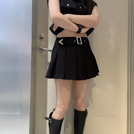 NB简约百搭百褶短半裙（黑）夏季 152010520321 商品图0