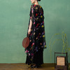 【林栖设计小店】桑蚕丝连衣裙玫瑰印花优雅气质宽松大摆量2025春夏新品长裙女1952370 商品缩略图2