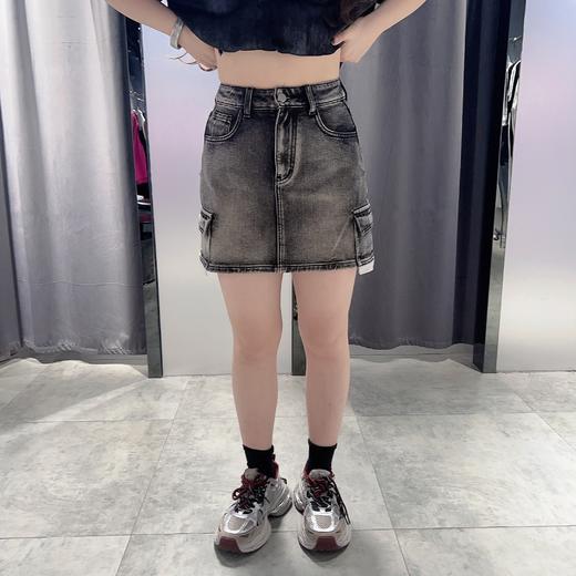 MZ多口袋工装牛仔短半裙（灰）夏季152060140321 商品图0