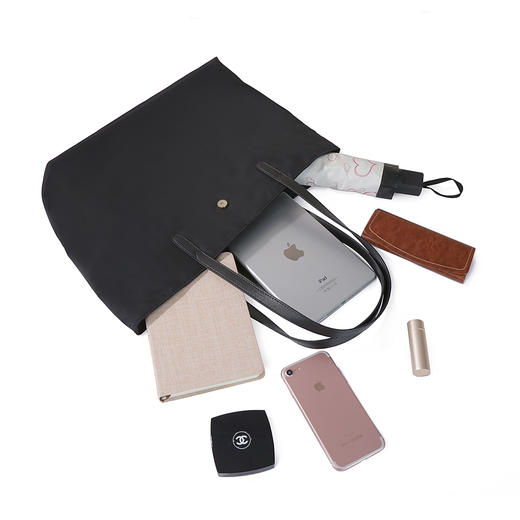 Why大容量防水托特包时尚单肩女包高级感春夏百搭WZ1491BK1Z 商品图6