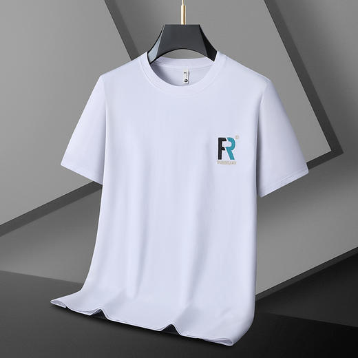 【精梳棉】【DX】大依优型大码短袖T恤圆领时尚潮流宽松潮牌加肥加大上衣男士半袖打底 商品图1