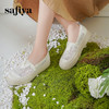 预售10天发|Safiya/索菲娅2025春夏百搭懒人编织透气休闲蕾丝渔夫鞋SFD1112193 商品缩略图4
