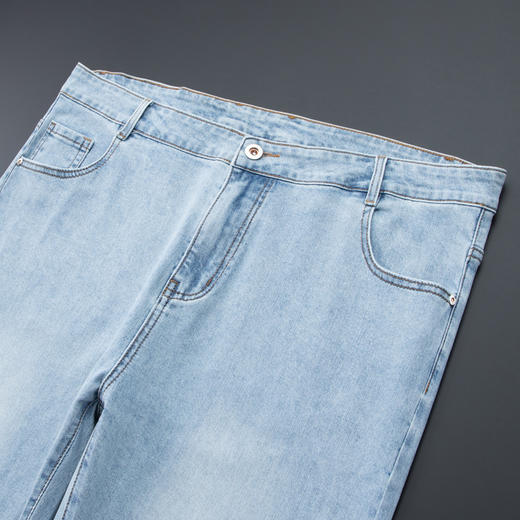 【特大码】【DDA】大依优型大码薄款牛仔裤弹力直筒男宽松大码夏季长裤肥佬300斤 商品图2