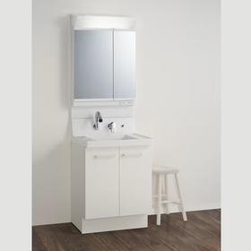 LIXIL洗面化粧台骊住Piara系列600/750/900mm白色两开门式两抽屉式浴室柜