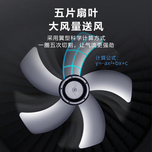 Midea/美的  家用16寸摇头立式风扇节能轻音台式电扇FSA40UE 商品图1