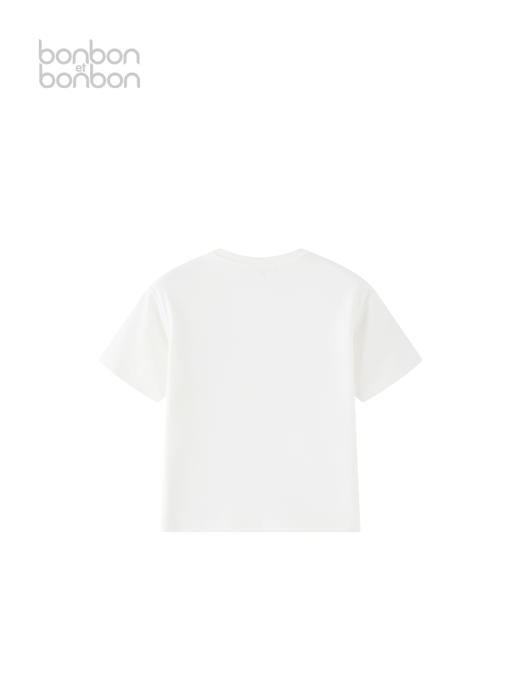 百搭刺绣白T恤 商品图1