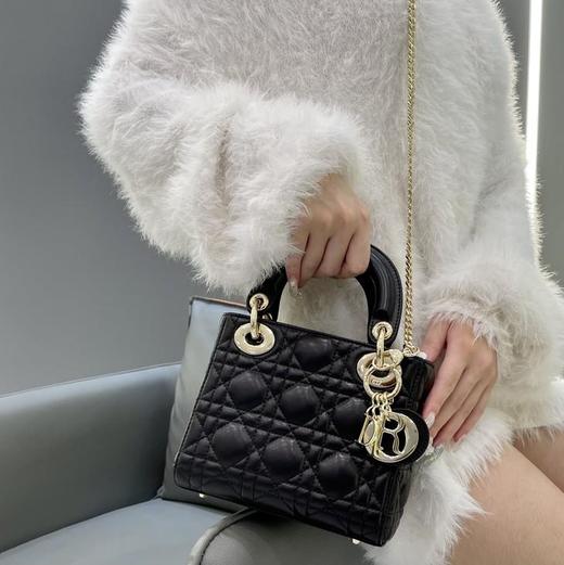 迪奥  LadyMini3格菱格纹戴妃包（HH） 商品图12