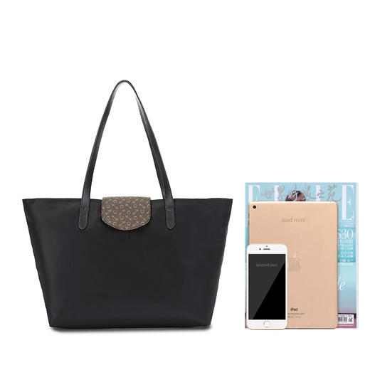 Why大容量防水托特包时尚单肩女包高级感春夏百搭WZ1491BK1Z 商品图3