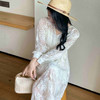 顺丰包邮03839洛诗琳春夏新款重工刺绣气质V领收腰真丝连衣裙0267 商品缩略图3
