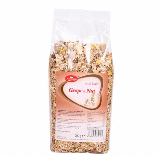 德国Kos valley高纤粗粮即冲燕麦片/提子干果仁燕麦片/水果干果仁燕麦片-1kg 商品图6