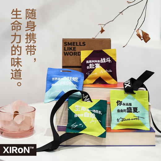文字的味道香氛挂件 木质花果香型&多汁苹果香型&晴空海洋香型&烟熏古龙香型GZ 商品图0