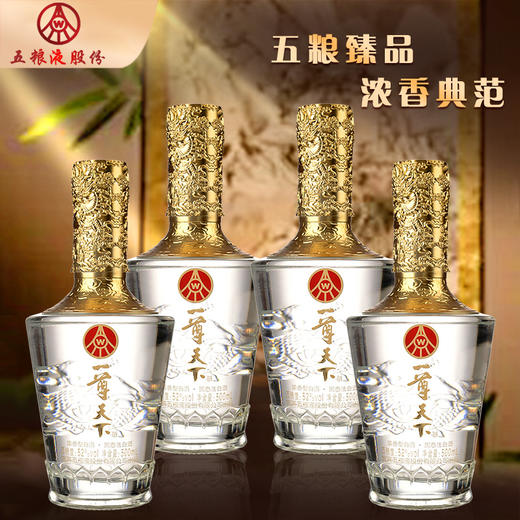 【W金标老窖封藏 10年基酒 入口留香】五粮液股份出品·一尊天下乐龙门（4瓶/箱） 商品图5