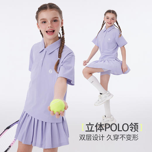 onmygame【速干POLO】男童运动短袖透气宽松T恤+短裤2025年夏季 商品图2