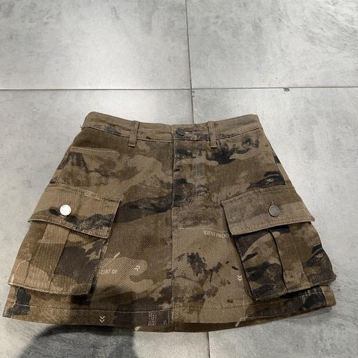 N双口袋迷彩短半裙（绿）夏季152080140321 商品图3