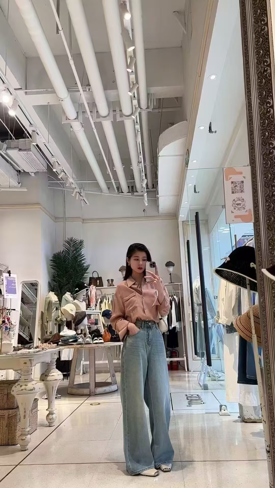 【门店同款】ENJOY春季“绮梦繁花”丝光衬衣 160798146