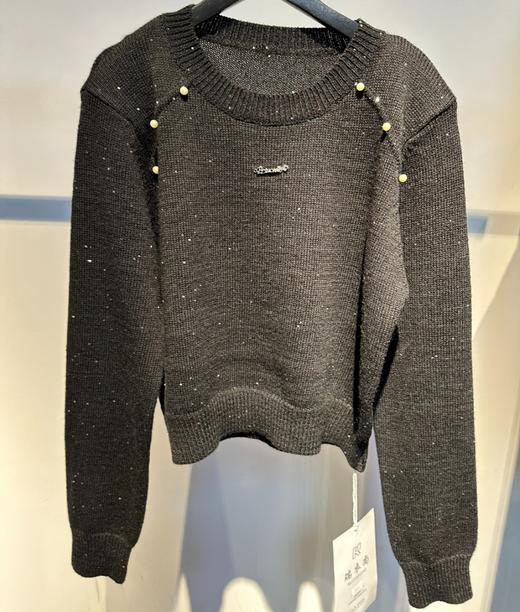 ZB圆领镶珍珠毛织上衣50109春季020051012258 商品图4