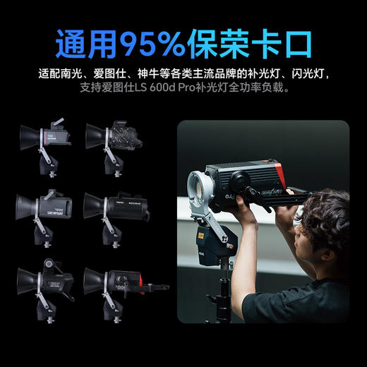 Ulanzi优篮子小隼FALCAM Move遥 遥控灯云台保荣卡口室内户外专业摄影直播补光灯影棚无线有线APP可调云台 商品图1