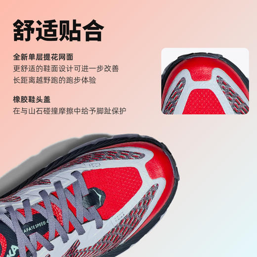 HOKA 低帮飞速马法特4 Mafate Speed 4男女款户外透气防滑耐磨越野跑鞋 商品图2