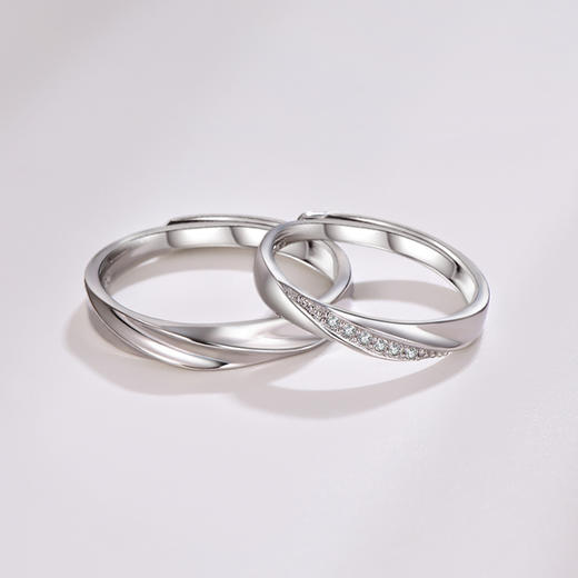 周六福S925银心系对戒ZLFD011611★ 商品图6