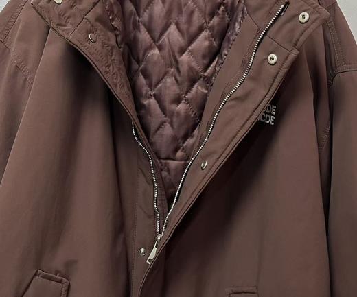 太划算了！！8890款休闲宽松版-爱心刺绣立领夹棉中厚冲锋衣外套-喜出 商品图5