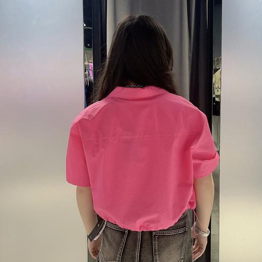 MZ单口袋短款衬衫（红）夏季152020070321 商品图1