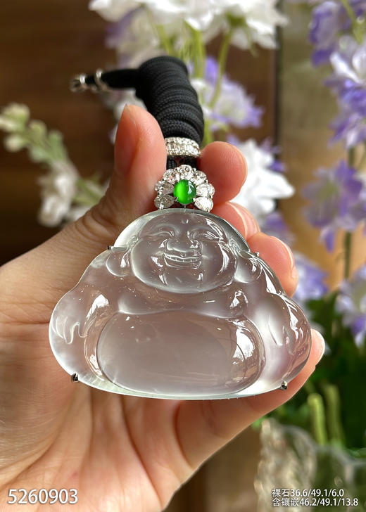 玻璃种佛公吊坠【5260903】具体价格微信咨询 商品图3
