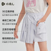 【速干裙裤】水孩儿女童短裤2025夏装新品大童工装风女孩百褶裙子 商品缩略图4