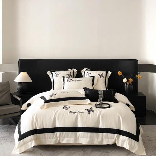 顶柔蝶之恋天丝棉绣花四件套TJ1618 商品图0