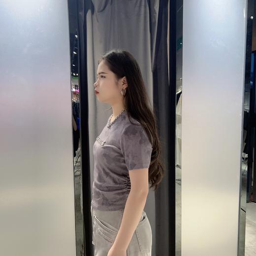 MZ立体字母圆领短袖T恤（灰）夏季152080010321 商品图2