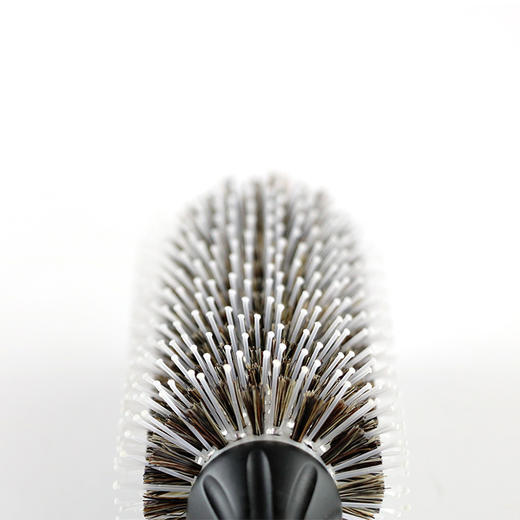 美发榉木手柄猪鬃毛圆筒滚梳卷发梳子 商品图2