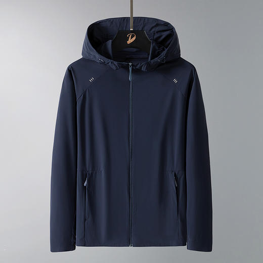 【防晒衣】【DTH】大依优型大码男装防晒衣连帽皮肤衣薄款清凉防晒服透气高弹男夏季外套上衣 商品图0