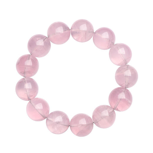 六芒星光～天然莫桑比克星光粉水晶手链 晶体通透粉紫色水晶手串 商品图2