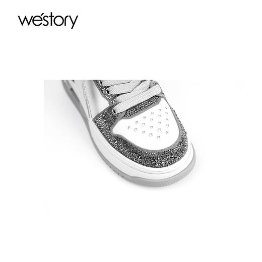westory春季新款厚底系带圆头运动鞋板鞋W24AM57371 商品图4