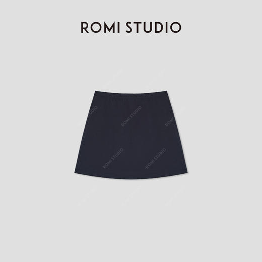 ROMI STUDIO “轻盈之中” 空气棉细腻弹力松紧腰小A字半裙421X6010 商品图0