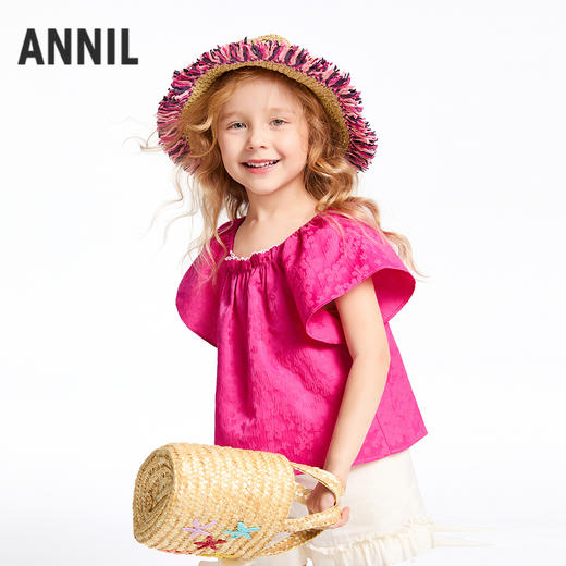 【实体店同款】女童短袖衬衣夏季新款安奈儿童装XG521698 商品图1