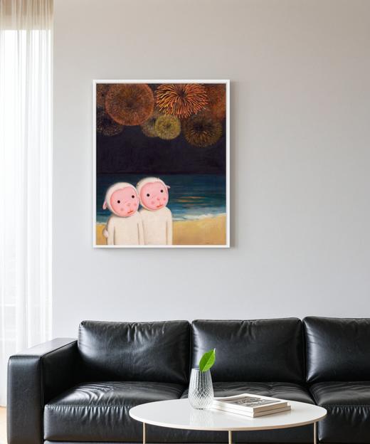 杨媛媛版画《陪你看烟花》99版 商品图3