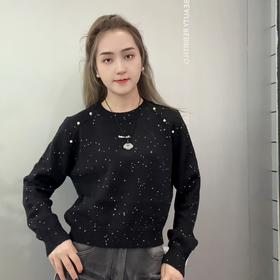 ZB圆领镶珍珠毛织上衣50109春季020051012258