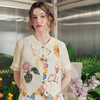 两三事梵高文艺北野花渡2025夏季新款镂空勾花印花马甲女宽松马夹 商品缩略图1