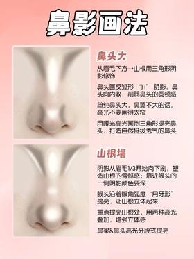 新手万能鼻影/修容/腮红画法💡塌鼻子有救了❗#琪哥妆教