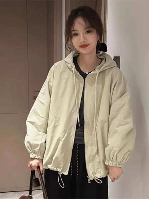 12.12错过没有！清货不退！最后一件！休闲宽松大版-2921连帽内里绗缝夹棉外套-喜出 商品图0