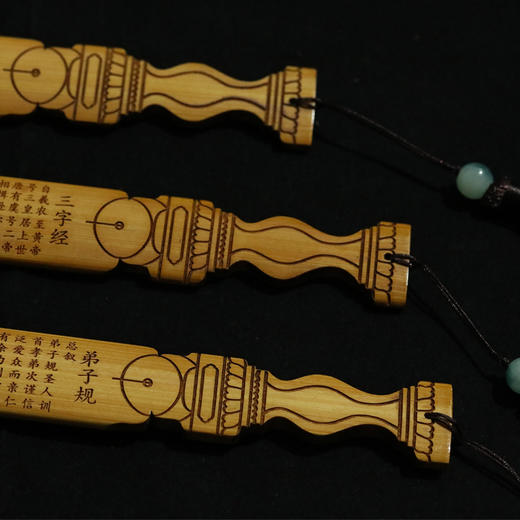 精品国学手柄款竹戒尺 商品图2