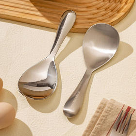 摩登主妇316L不锈钢饭勺家用食品级不粘米饭勺子厨房盛饭专用饭铲