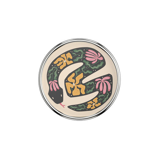 【自由暮色】灵蛇生花 POPGRIP泡泡骚手机粘贴式气囊支架 Graphic平面系列 撞色 动物 商品图1