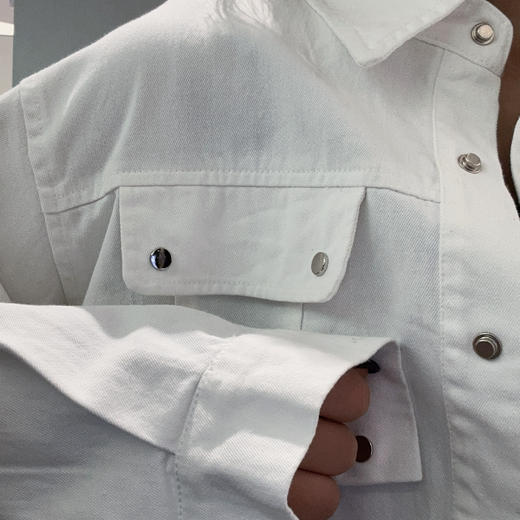 Z 双口袋短款衬衫41225春季025991040128 商品图3