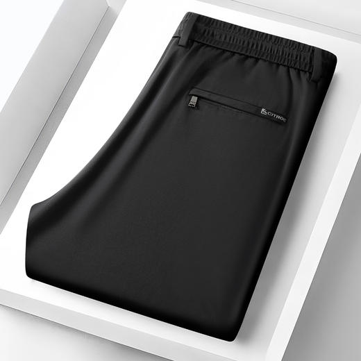 【特大码】【桑蚕丝】【DKP】大依优型大码薄款松紧腰冰丝商务休闲裤弹力直筒运动男宽松大码免烫抗皱夏季长裤肥佬300斤 商品图3