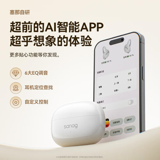 【分销】塞那sanag Z60S耳夹蓝牙耳机2025新款气传导开放无线运动续航久戴不痛 商品图3