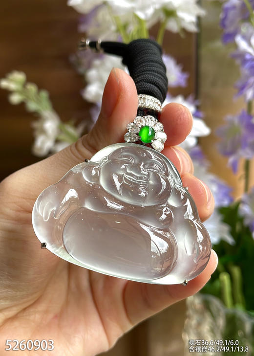 玻璃种佛公吊坠【5260903】具体价格微信咨询 商品图5