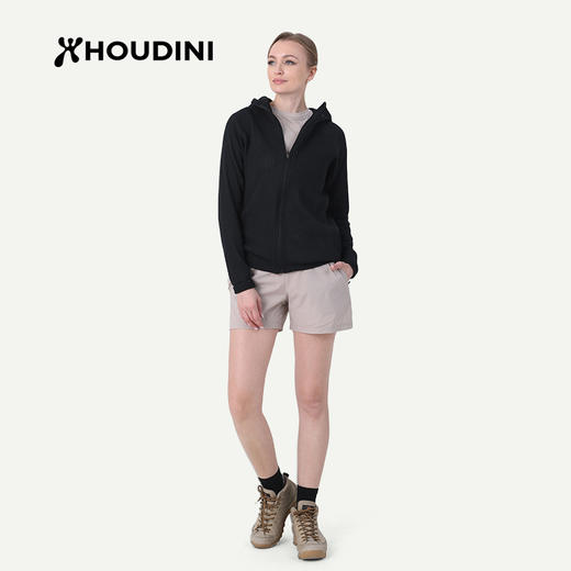 HOUDINI胡丁尼Pace Flow Houdi疾速女户外春秋网眼透气连帽衫外套 830012 商品图8